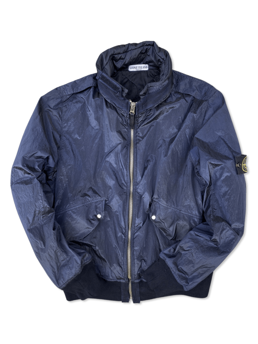 Stone island bomber jacket blue online
