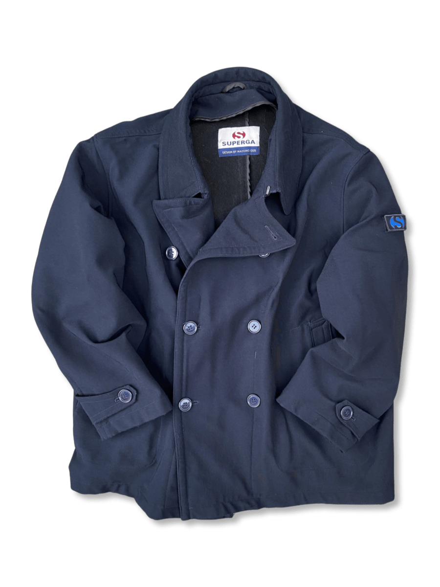 Superga Sportswear Design By Massimo Osti Pea Coat L XL