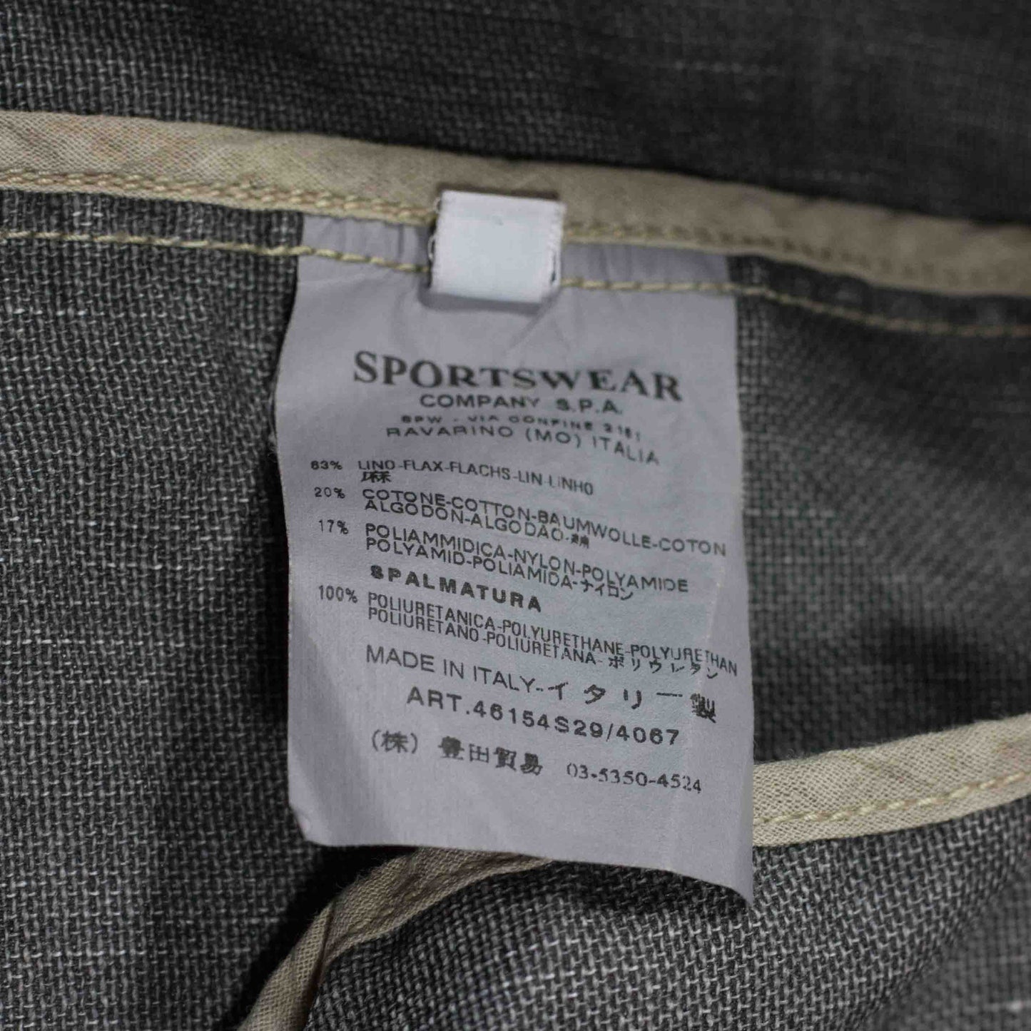 Stone Island SS 2007 Linoflax Field Jacket - L