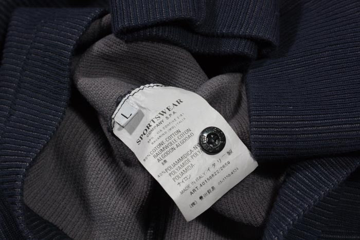 Stone Island SS 2004 Half Button Ribbed Knit - M/L