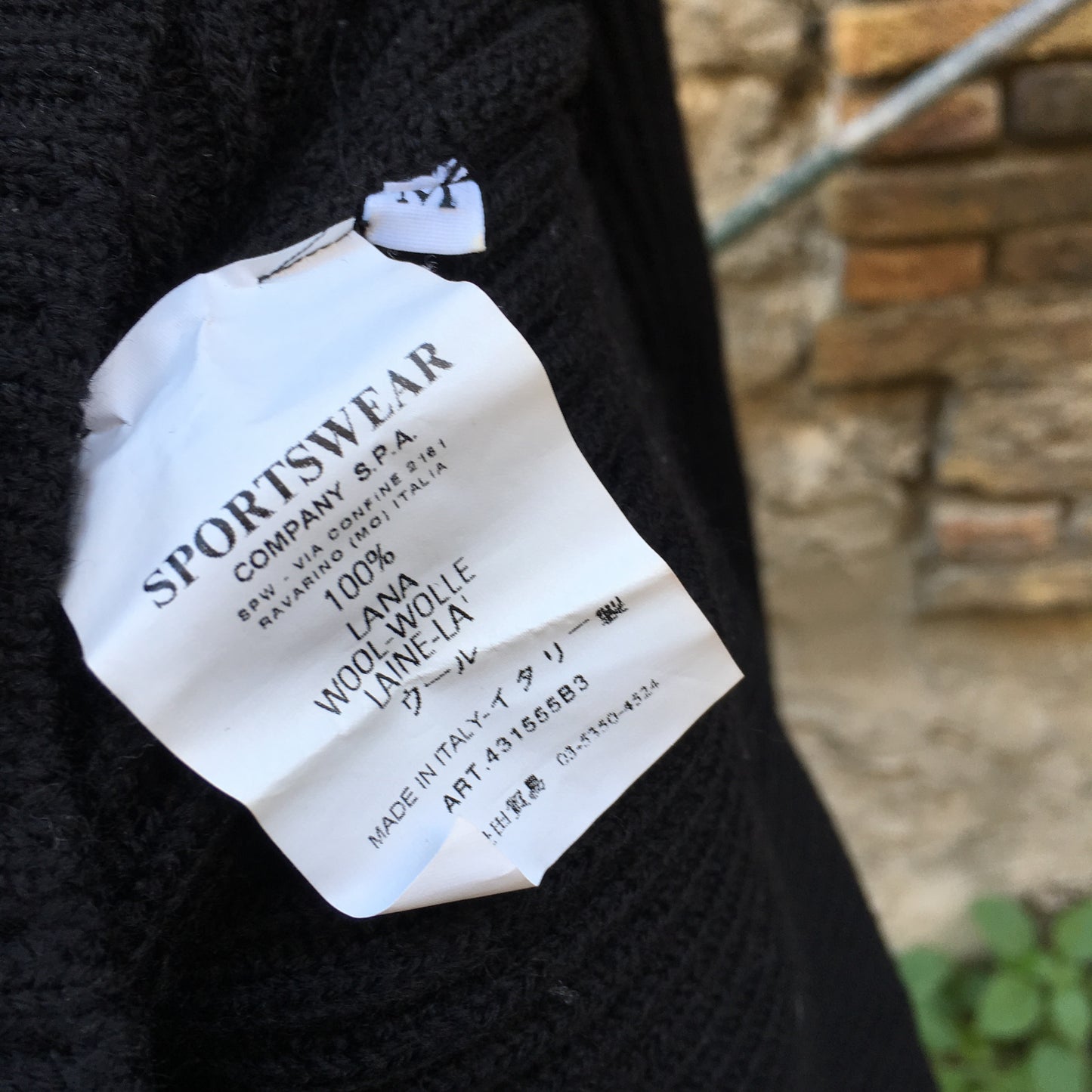Stone Island AW 2005 Half Zip Wool Knit - S/M
