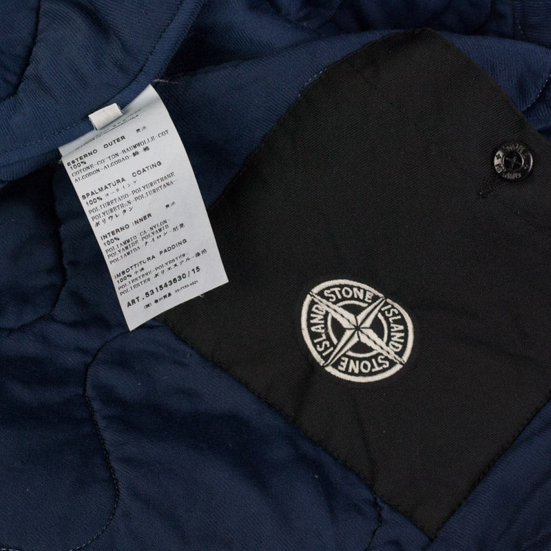 Stone Island AW 2010 Mussola Gommata Hooded Bomber Jacket - XL/XXL
