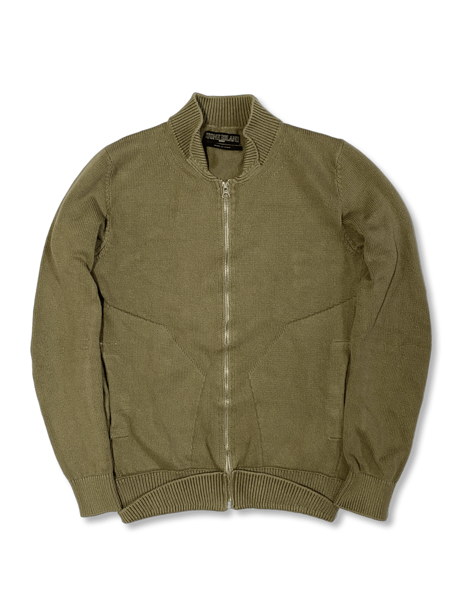 Stone island wool zip 2025 cardigan
