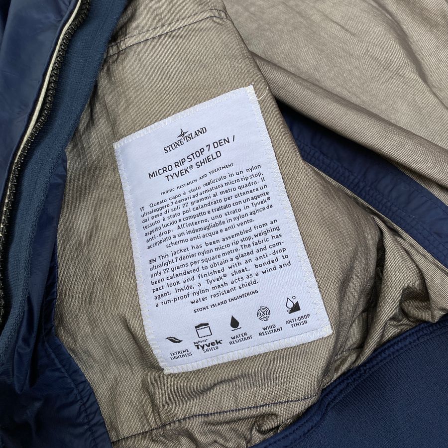 Stone Island SS '12 Micro Rip Stop 7 Den / Tyvek® Shield Bomber Jacket (M/L)