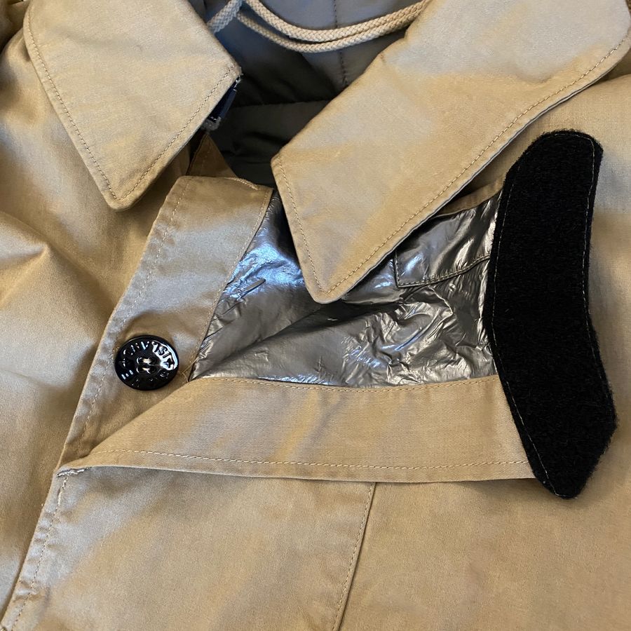 Stone Island AW '03/'04 Raso Gommato Metallic Cover Trench Coat (XL/XXL)