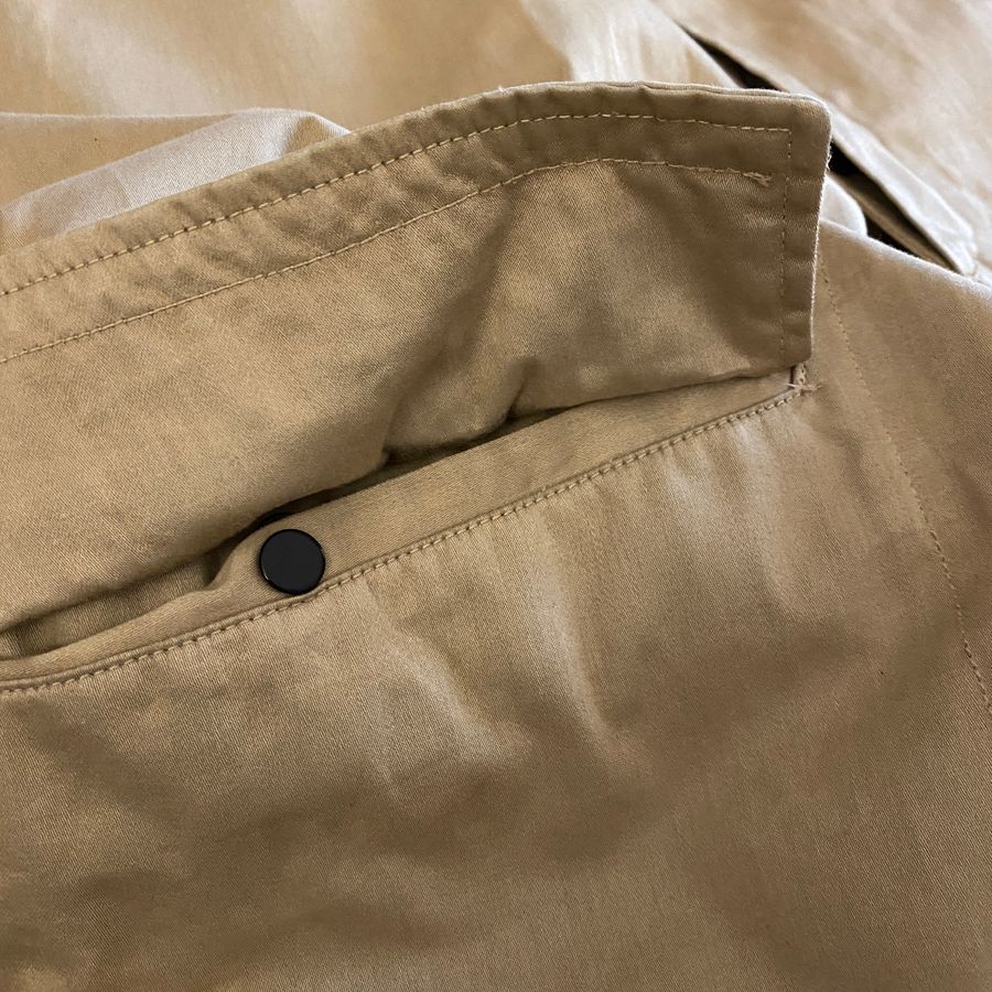 Stone Island AW '03/'04 Raso Gommato Metallic Cover Trench Coat (XL/XXL)