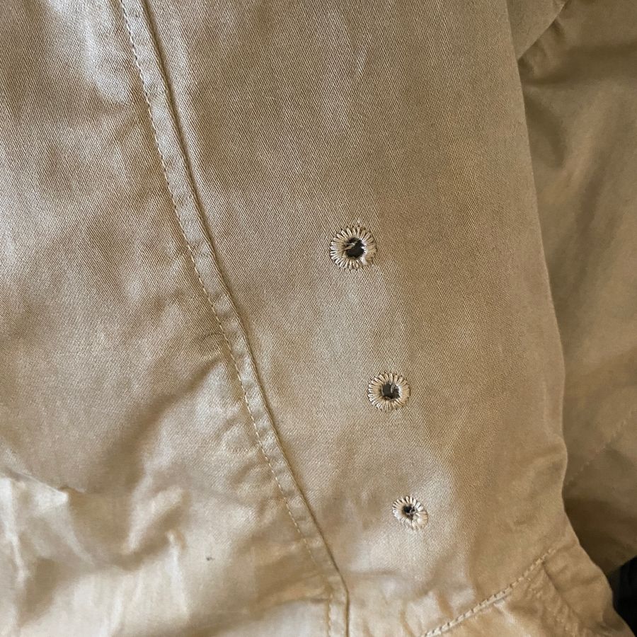 Stone Island AW '03/'04 Raso Gommato Metallic Cover Trench Coat (XL/XXL)
