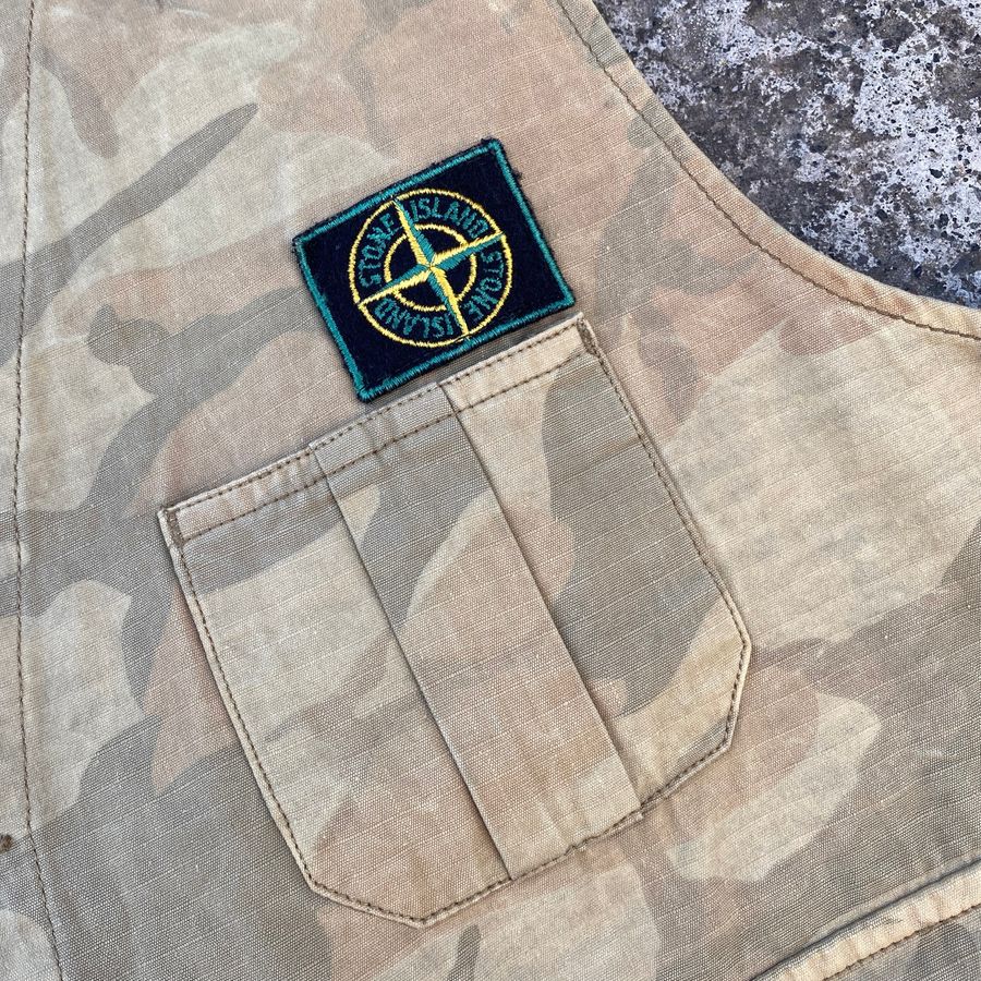 Stone Island SS '90 Ice Jacket Camouflage Vest (M-XL)