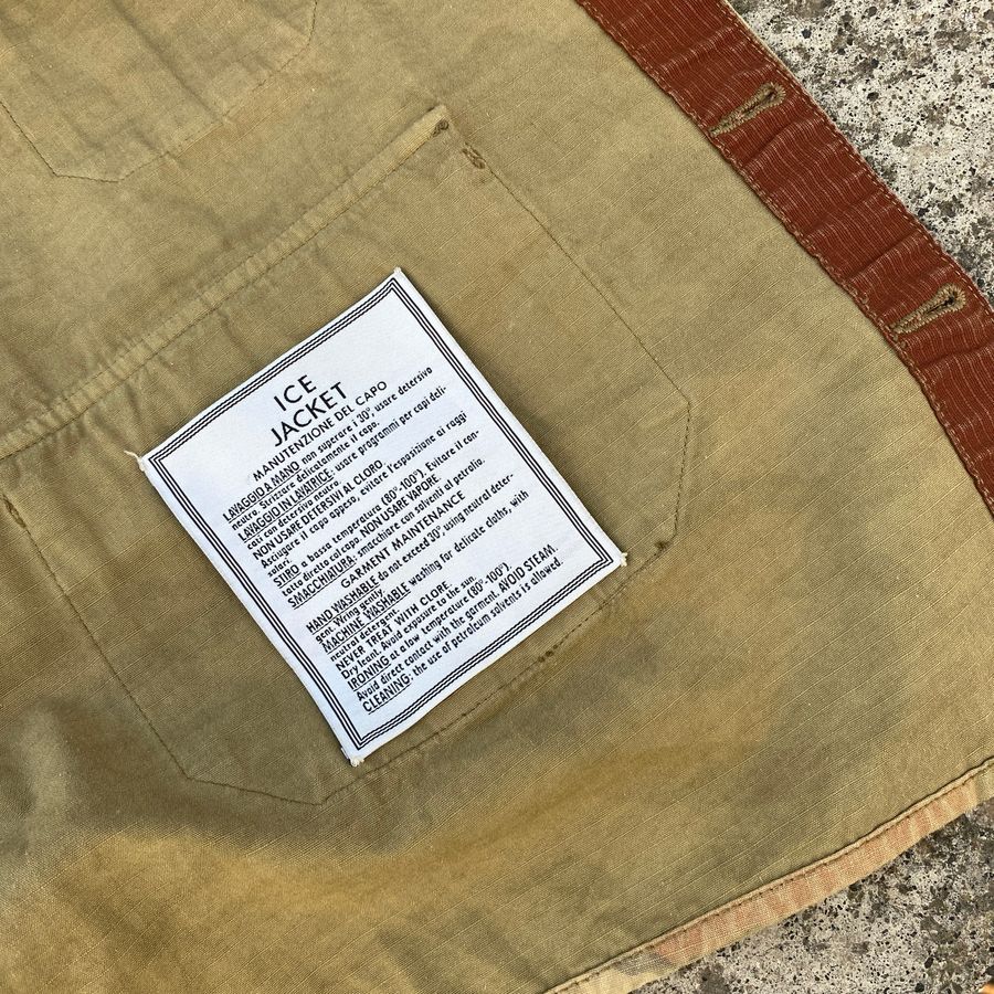 stone island ice jacket care label