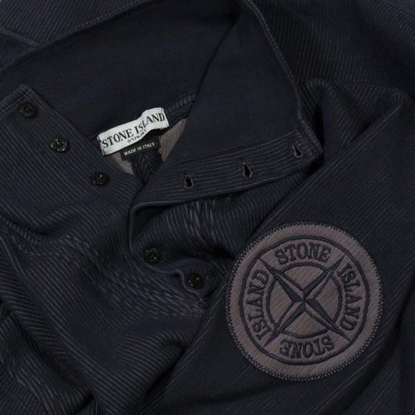 Stone Island SS 2004 Half Button Ribbed Knit - M/L