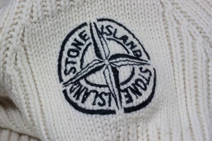 Stone Island AW 2005 Heavy Wool Knit Cardigan Marina stripes