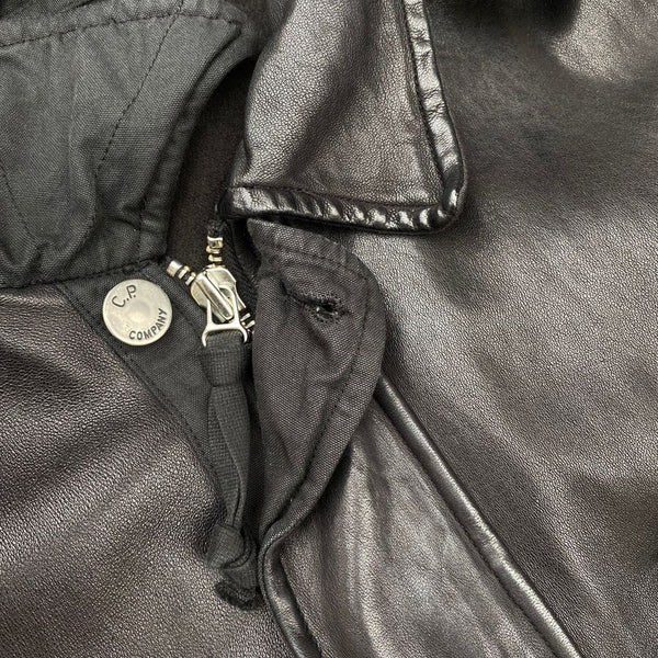 C.P. Company AW '05/'06 Mille Miglia Leather Goggle Jacket (M/L)