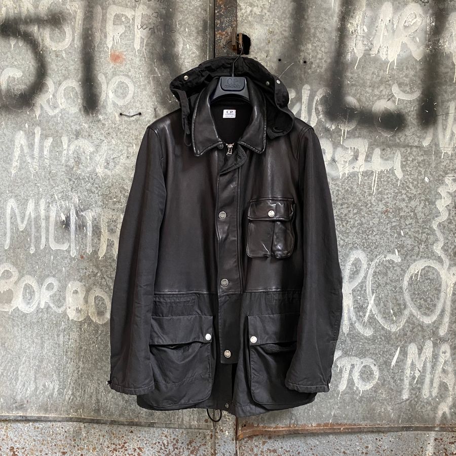 leather cp company mille miglia jacket from 2005