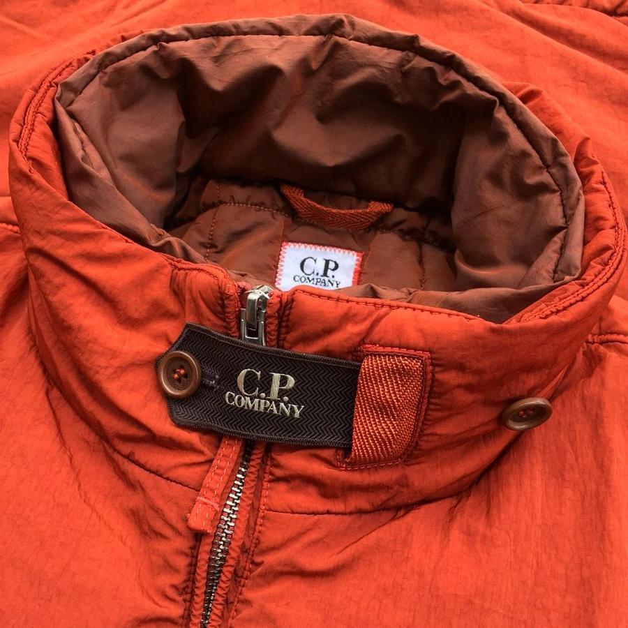 c.p. company frosted dyed jacket with branded storm flap