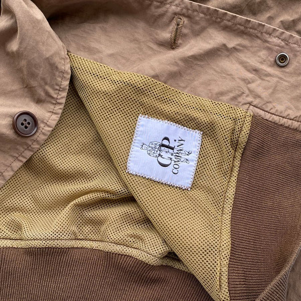 cp company mesh lining with label logo