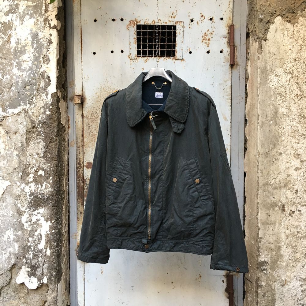 vintage cp company rubber wool jacket by massimo osti