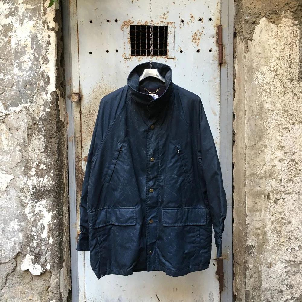 vintage cp company rubber wool jacket  by massimo osti