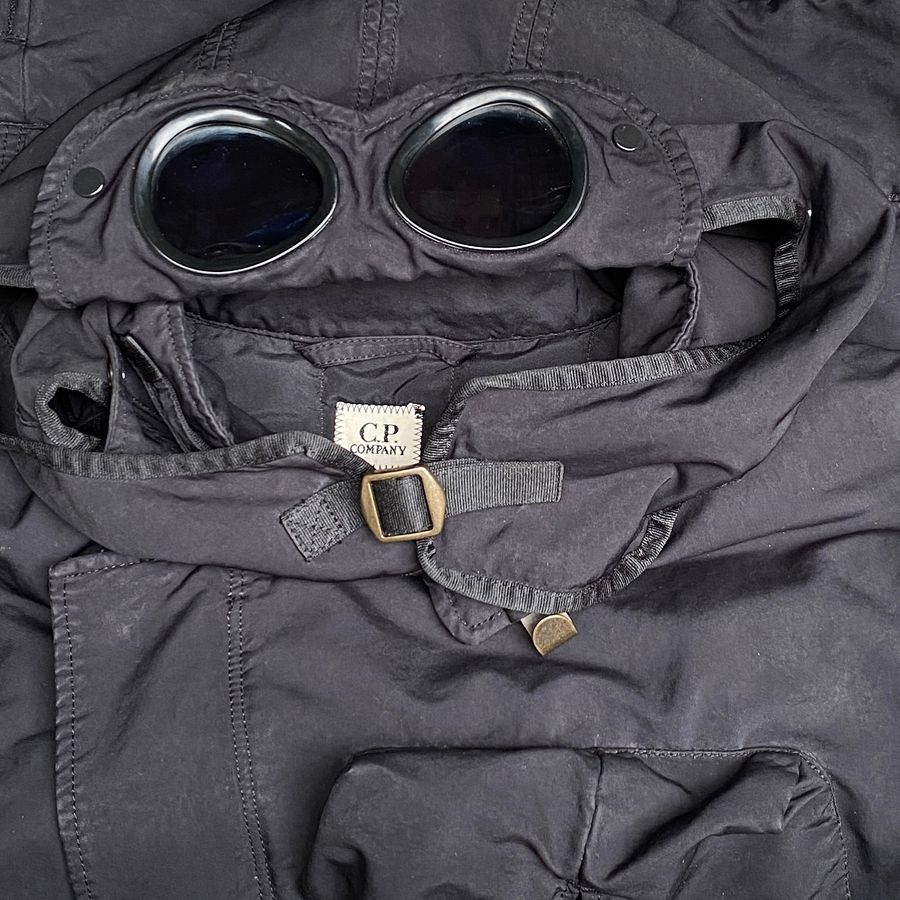cp company aw 2015 2016 goggle jacket in micro kei fabric