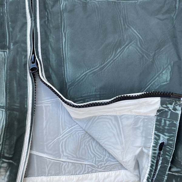 two way zip on cp company tracery overshirt