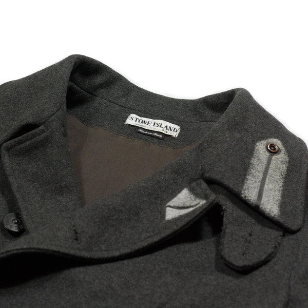 Stone Island AW 2001 Pea Coat - Paul Harvey design - collar