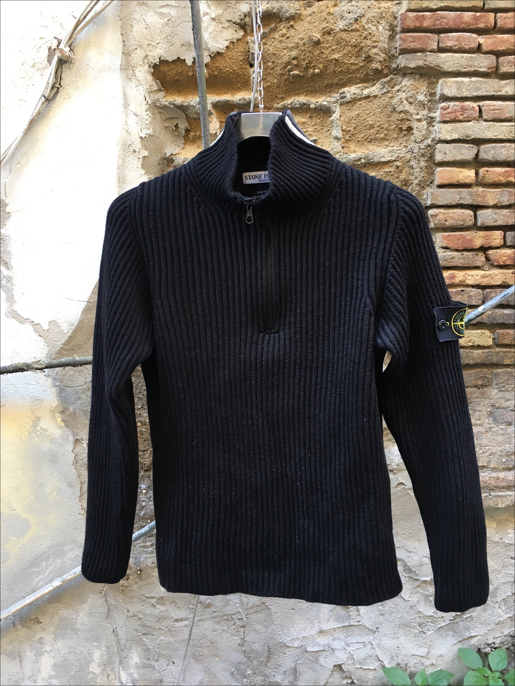 Stone Island AW 2005 Half Zip Wool Knit 