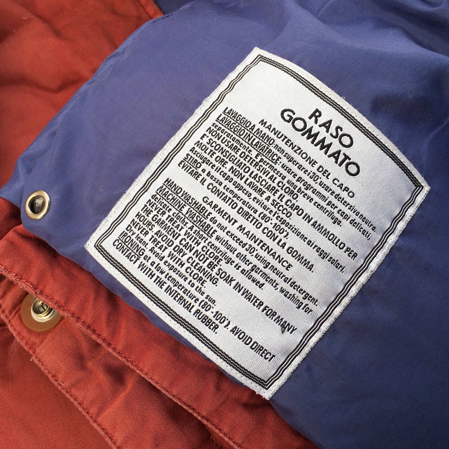 Stone Island AW 1987 Raso Gommato Goose Down Jacket - S/M