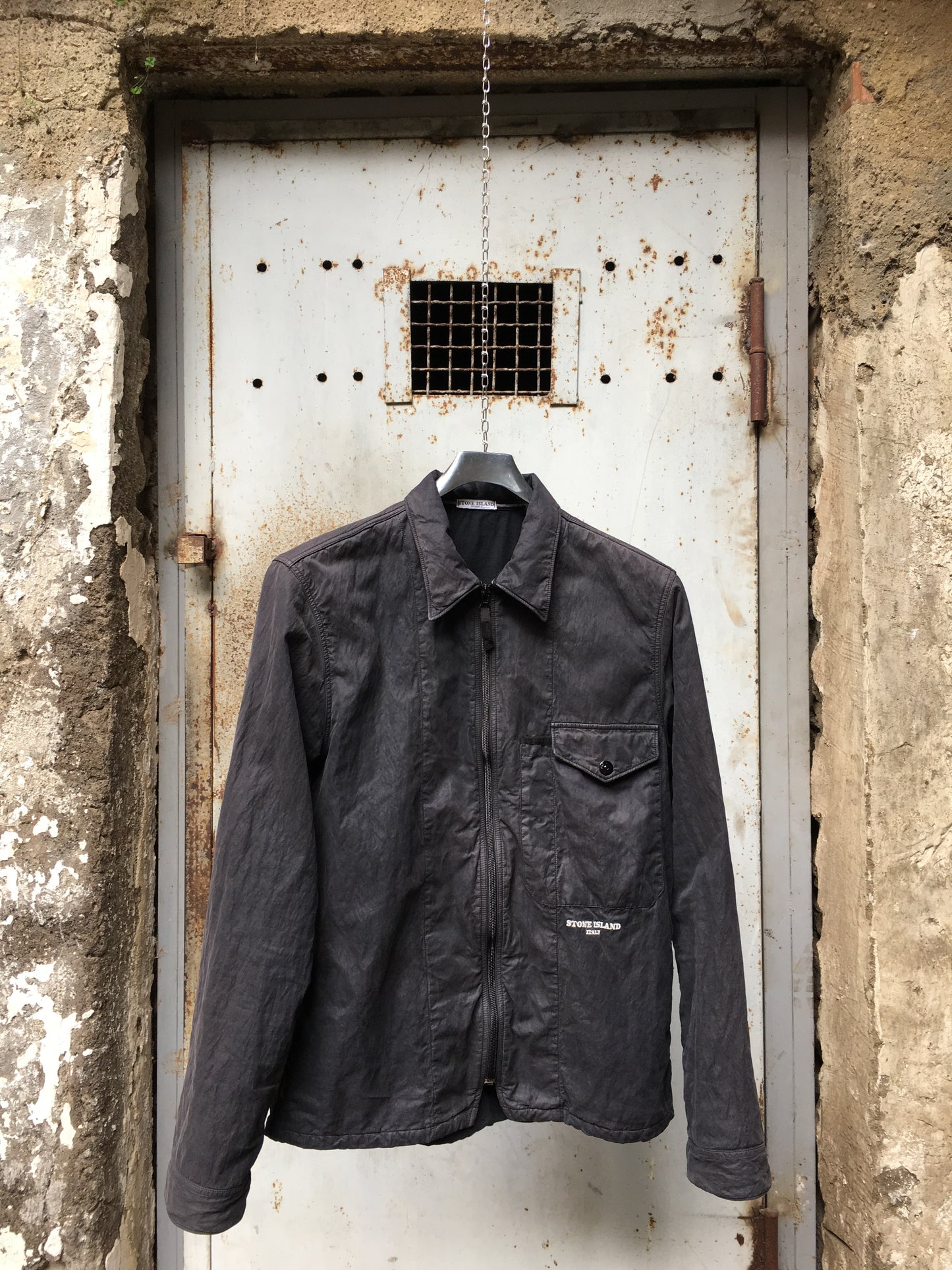 Stone Island AW 2005 Cotton Nylon Garment Dyed Overshirt by Paul Harvey