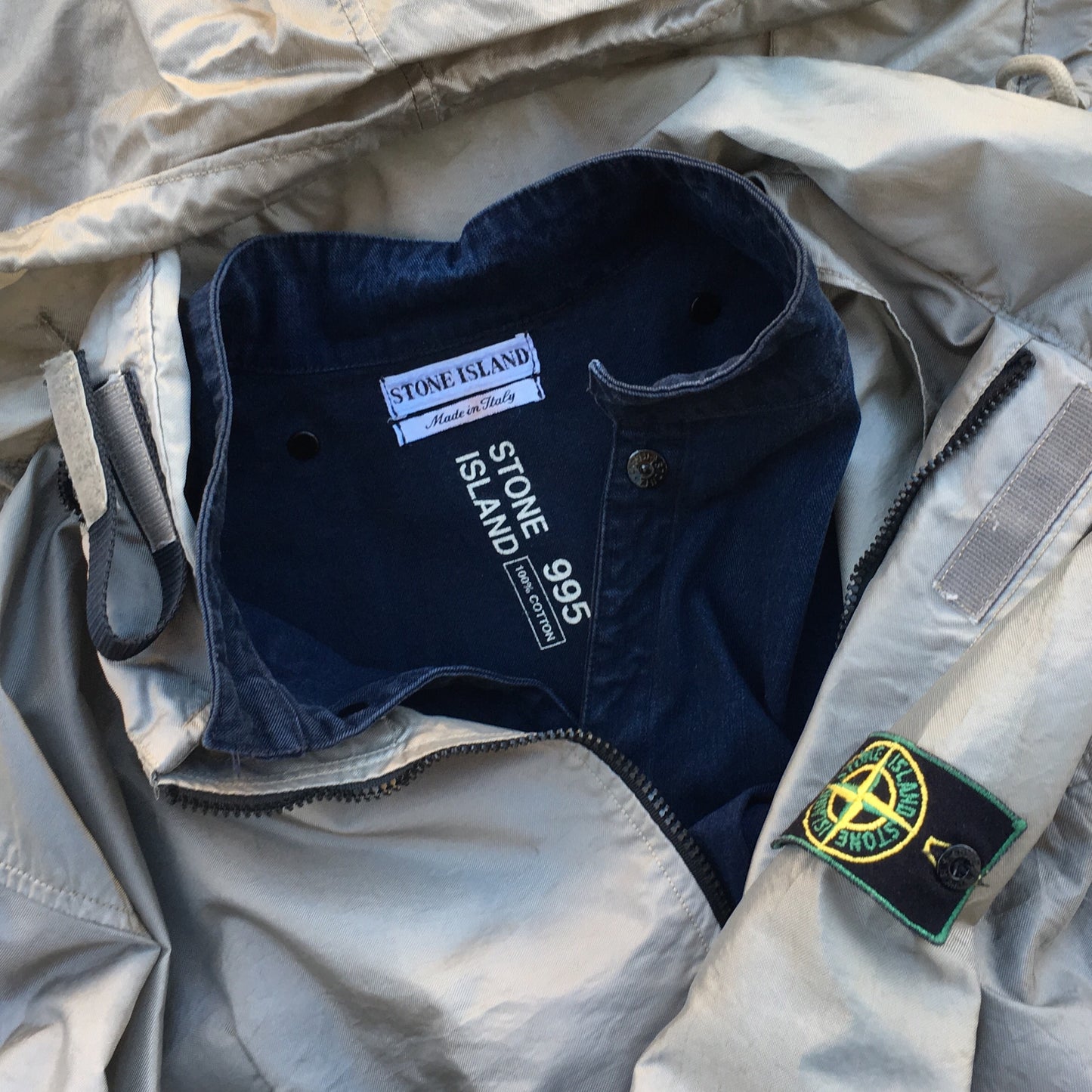 Vintage Stone Island SS 1995 Formula Steel Jacket designed by Massimo Osti