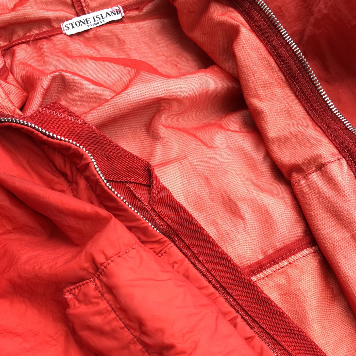 Stone Island SS 2008 Superlight Resined Nylon Hooded Jacket - S/M