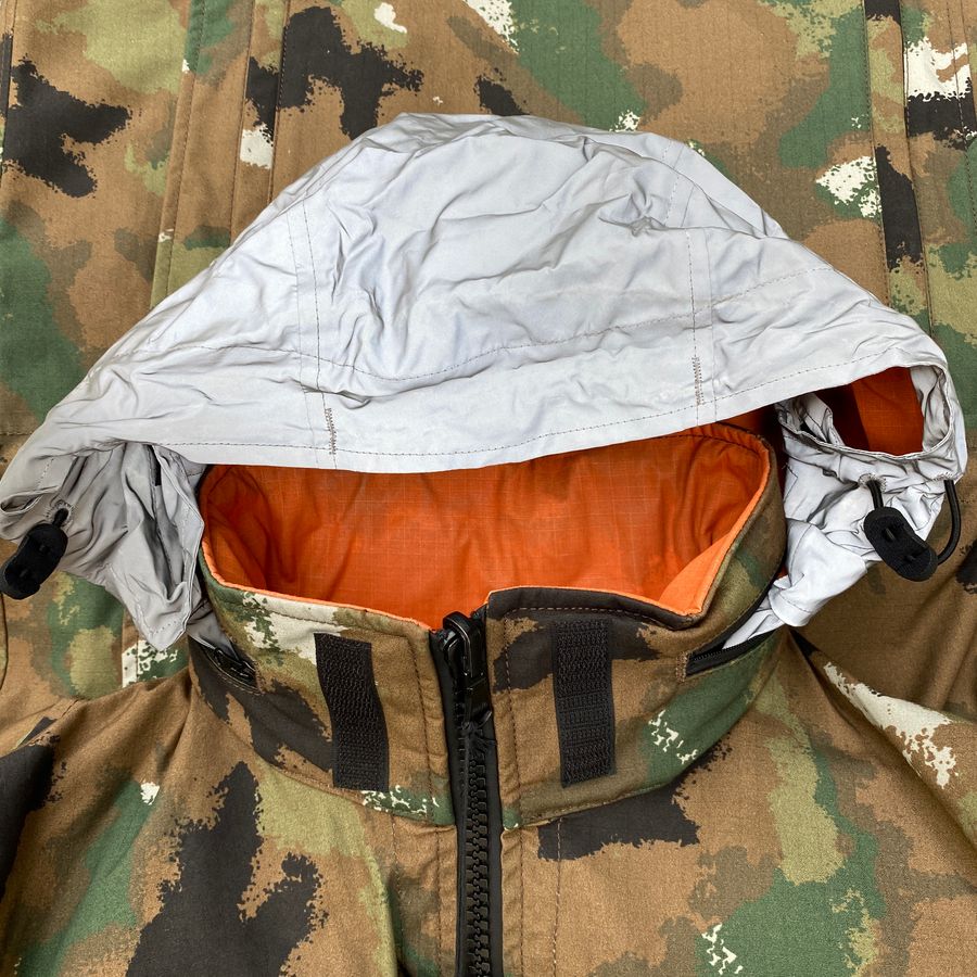 plurimus reflective hood on san marco jacket