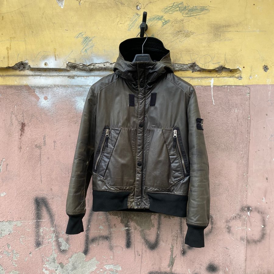 Stone Island AW '10/'11 Waxed Ice Bomber Jacket (M) – SPACCIO