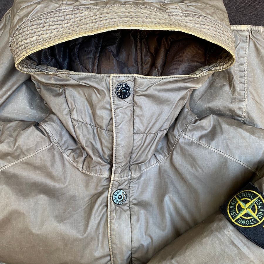 stone island mussola gommata bomber jacket