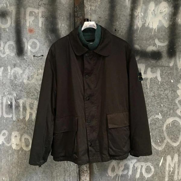 vintage aw 1994 stone island raso gommato jacket by massimo osti
