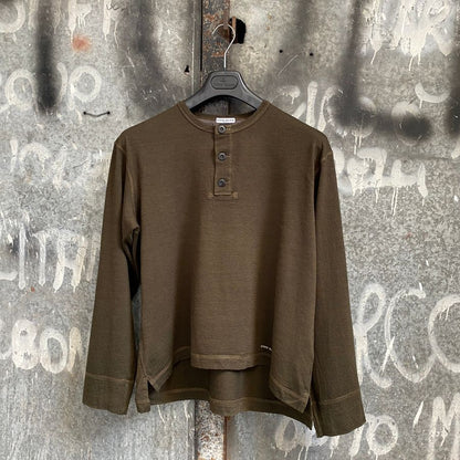 stone island merino wool longsleeve shirt