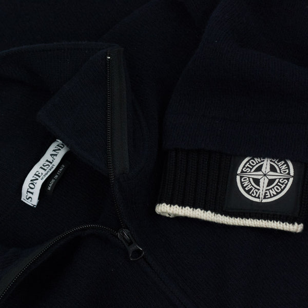Stone Island AW 2004 Asymmetric Half Zip Knit - L/XL