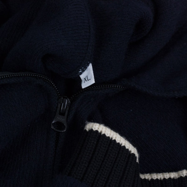 Stone Island AW 2004 Asymmetric Half Zip Knit - L/XL