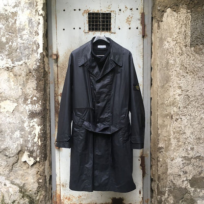 stone island aw 2004 trench coat designed by paul harvey