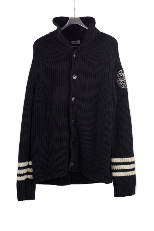 Stone Island AW 2005 Heavy Wool Knit Cardigan - XL/XXL