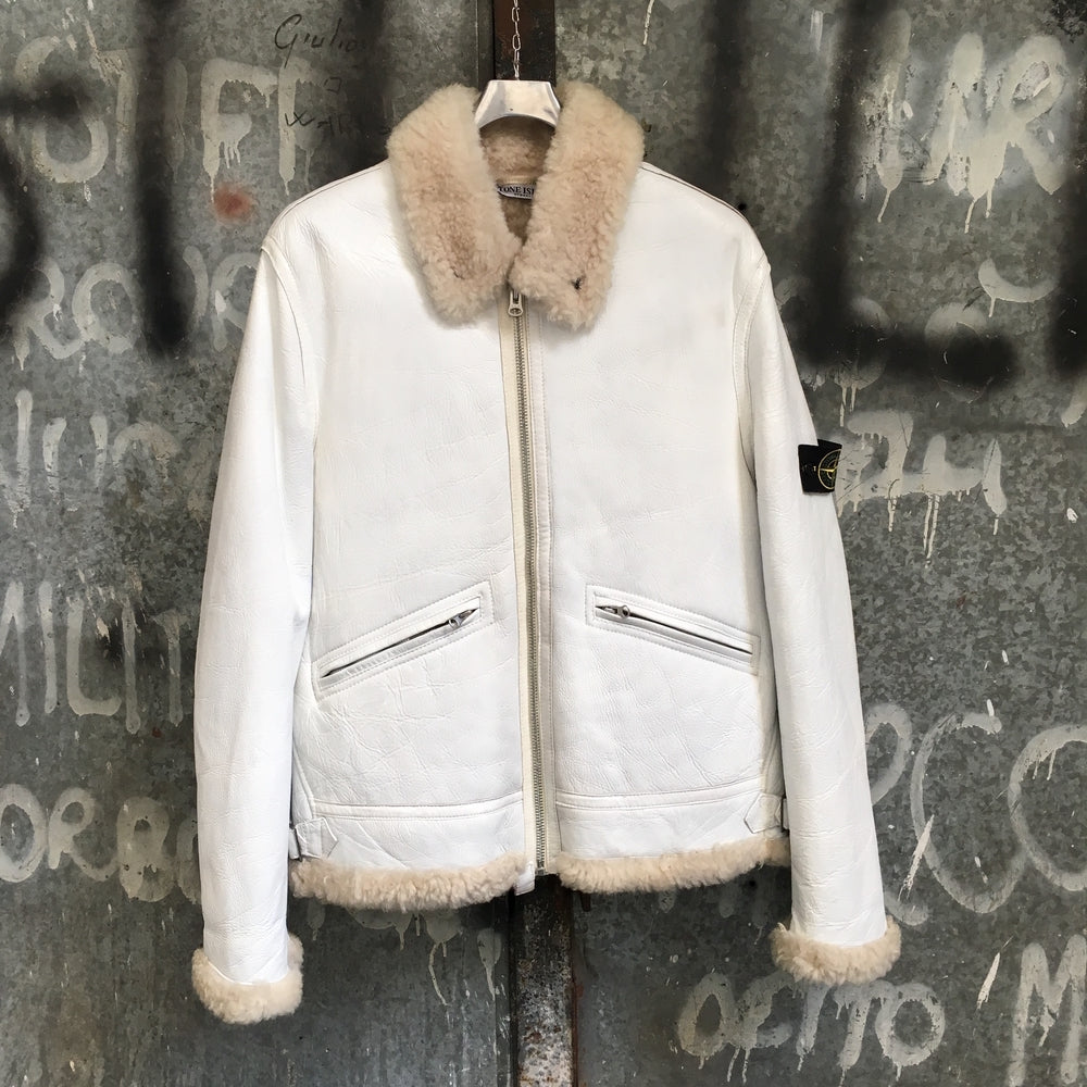Stone Island AW 2006 Hand Painted Sheepskin Jacket (M/L)