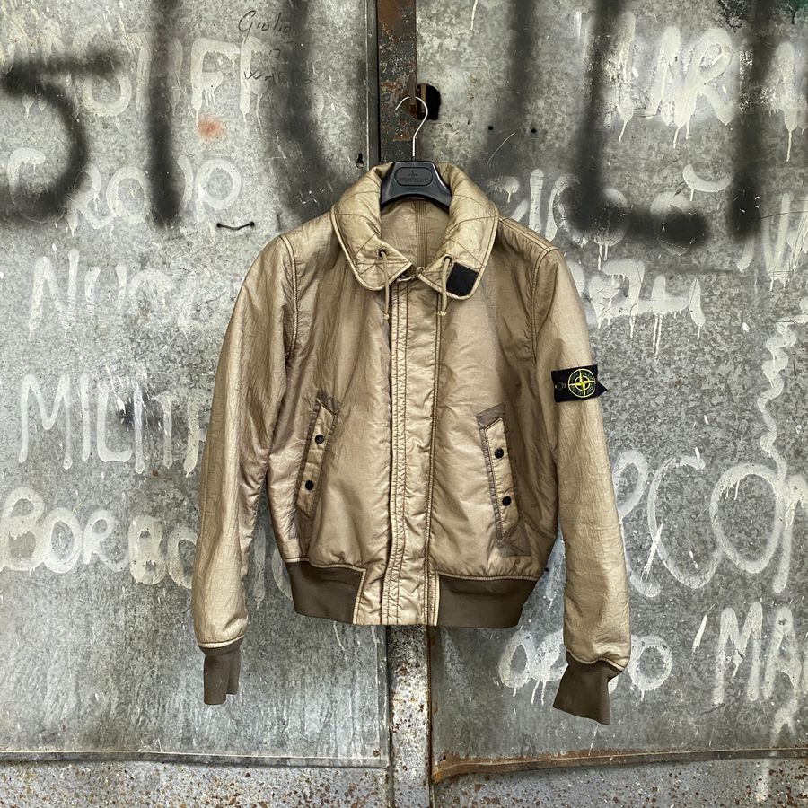 stone island nylon bomber jacket by paul harvey
