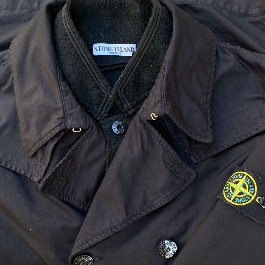 stone island david tc tremch coat from 2008
