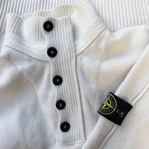 stone island aw 2009 knit sweater in cream