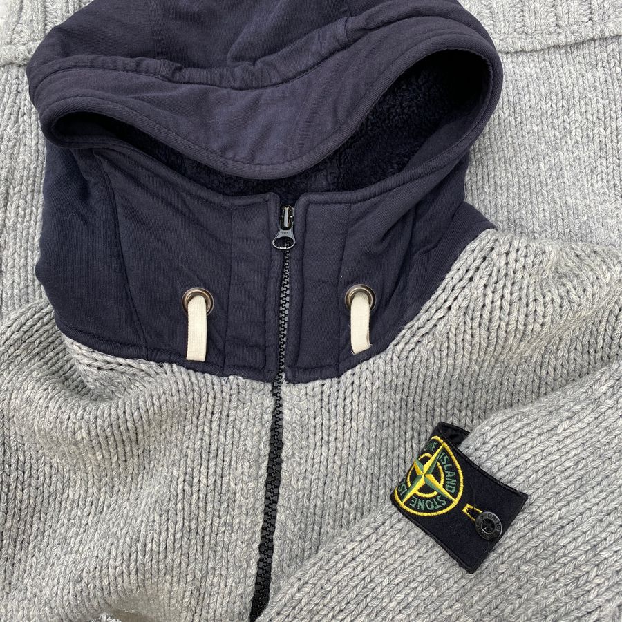 stone island wool hooded knit from 2011