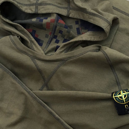 Stone Island AW 2012 Pixel Camouflage Reversible Hooded Sweatshirt - L/XL