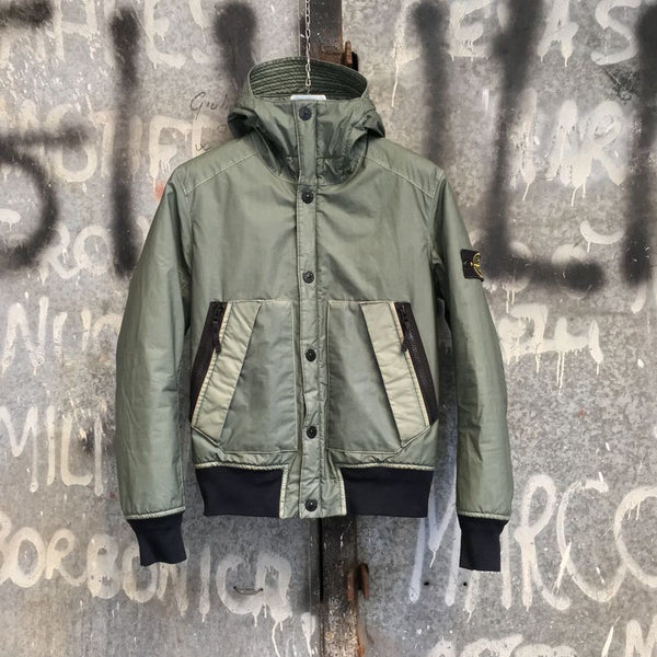 stone island mussola gommata bomber jacket
