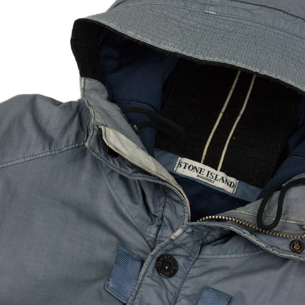 Stone Island AW 2010 Mussola Gommata Hooded Bomber Jacket