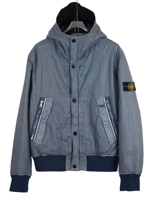 Stone Island AW 2010 Mussola Gommata Hooded Bomber Jacket