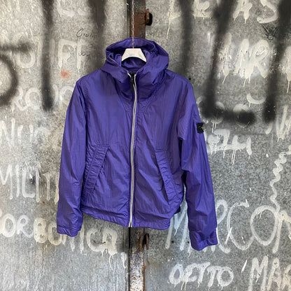 stone island junior logo jacket hooded