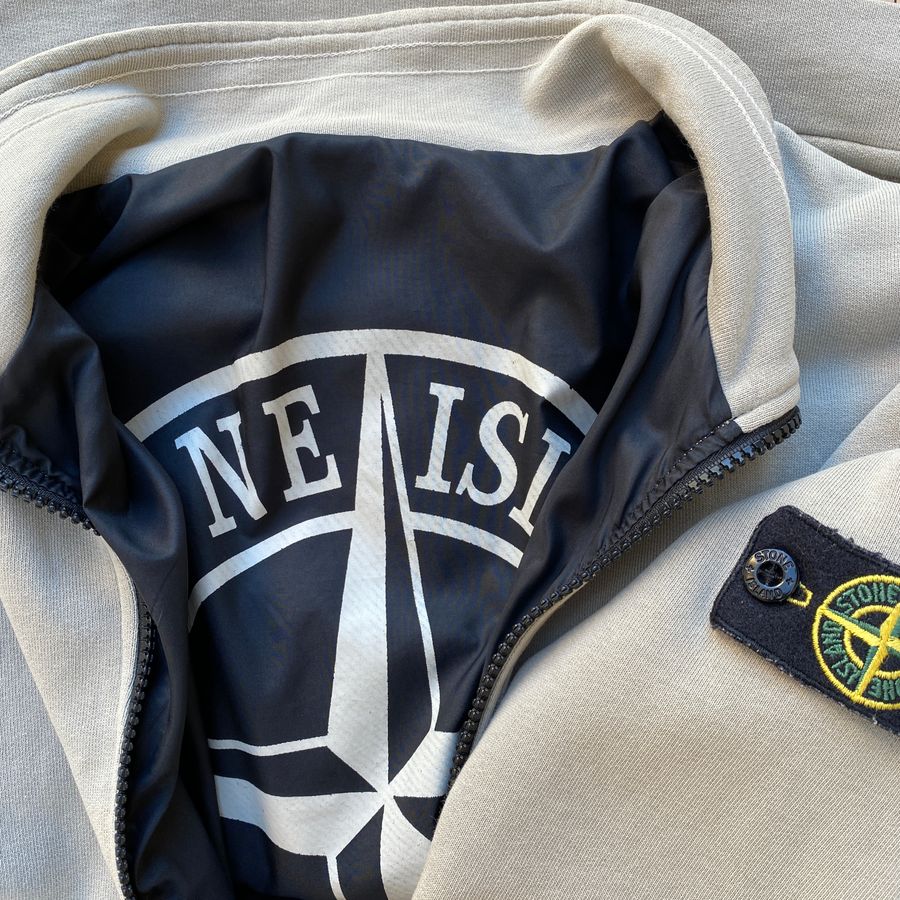 stone island junior reversible logo sweater