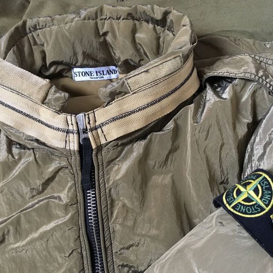 stone island nylon metal bomber jacket